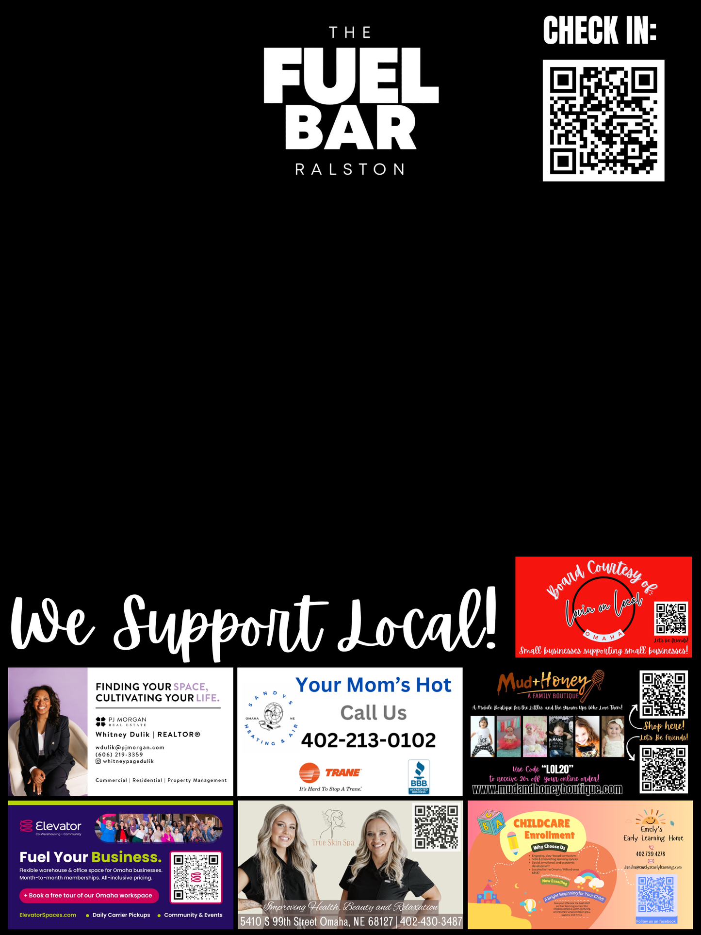 Support Local Board Ad Space- The Fuel Bar Ralston