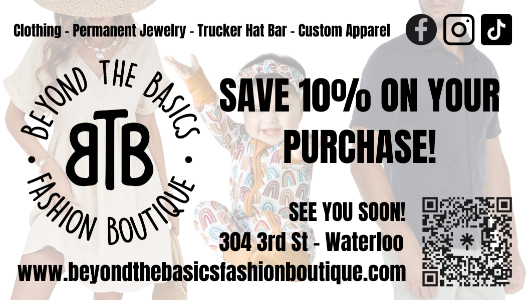Beyond The Basics Fashion Boutique – Clothing, Jewelry & Custom Apparel in Waterloo, NE