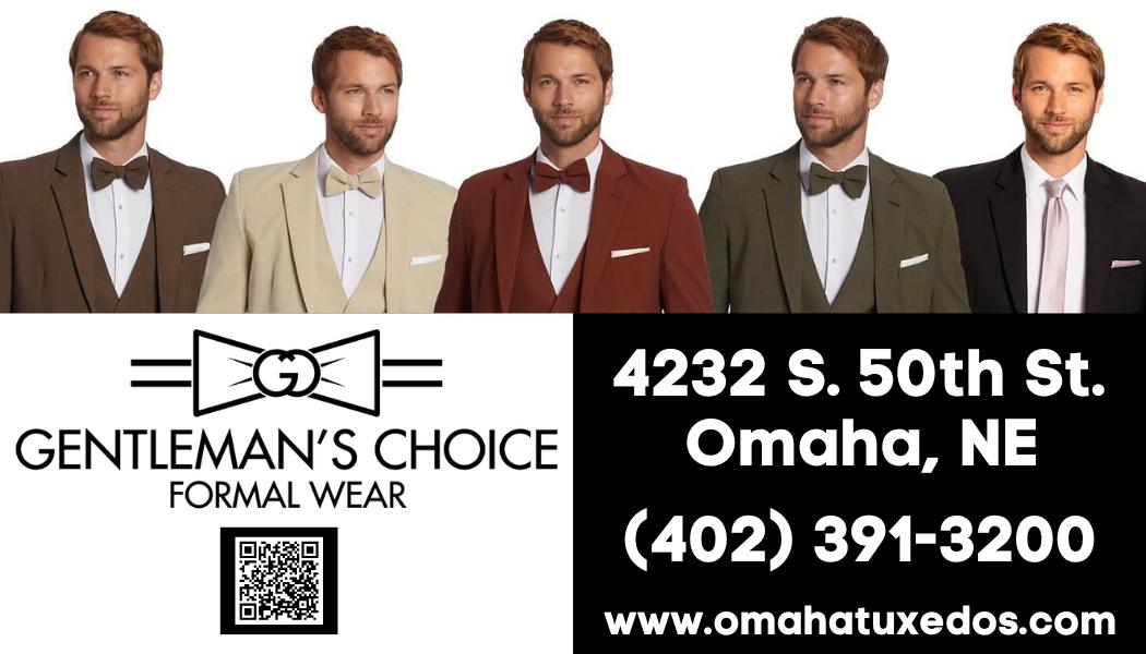 Gentleman’s Choice Formal Wear – Tuxedo Rentals, Suits & Wedding Attire in Omaha, NE
