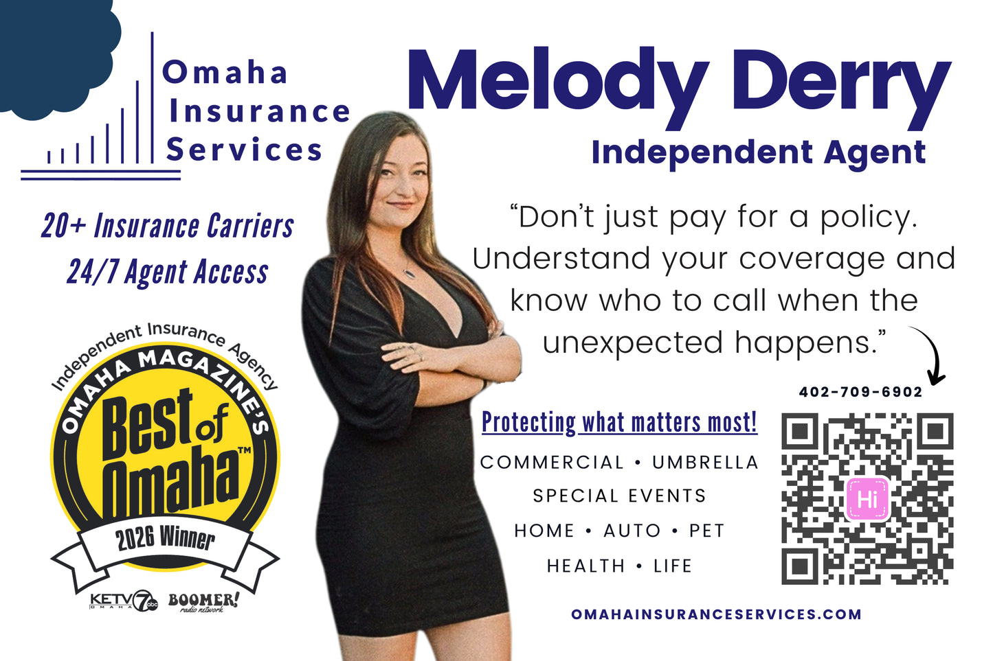 Omaha Insurance Services – Independent Agent Melody Derry | Best of Omaha 2026