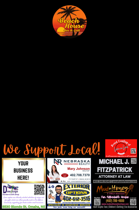 Support Local Board Ad Space- Beach House Bar & Grill 1