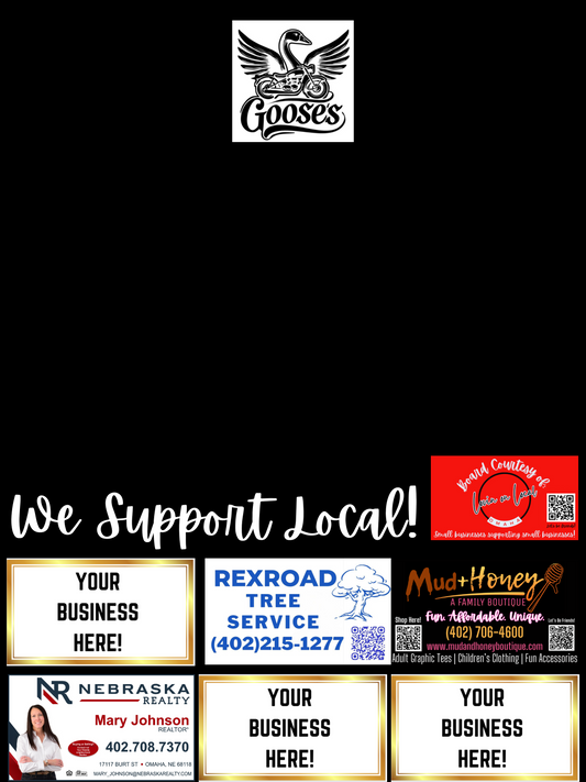 Support Local Board Ad Space- Goose's Bar & Grill #1