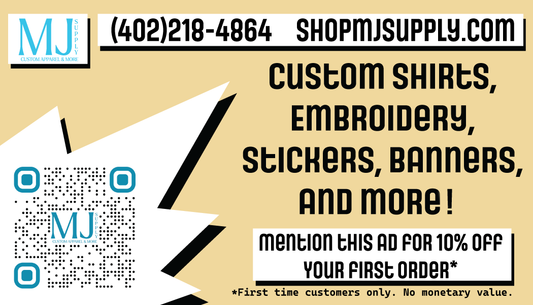 MJ Supply – Custom Apparel, Embroidery & Promo Products in Papillion