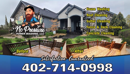 No Pressure Power Washing – Omaha House Washing, Roof Cleaning & Exterior Restoration