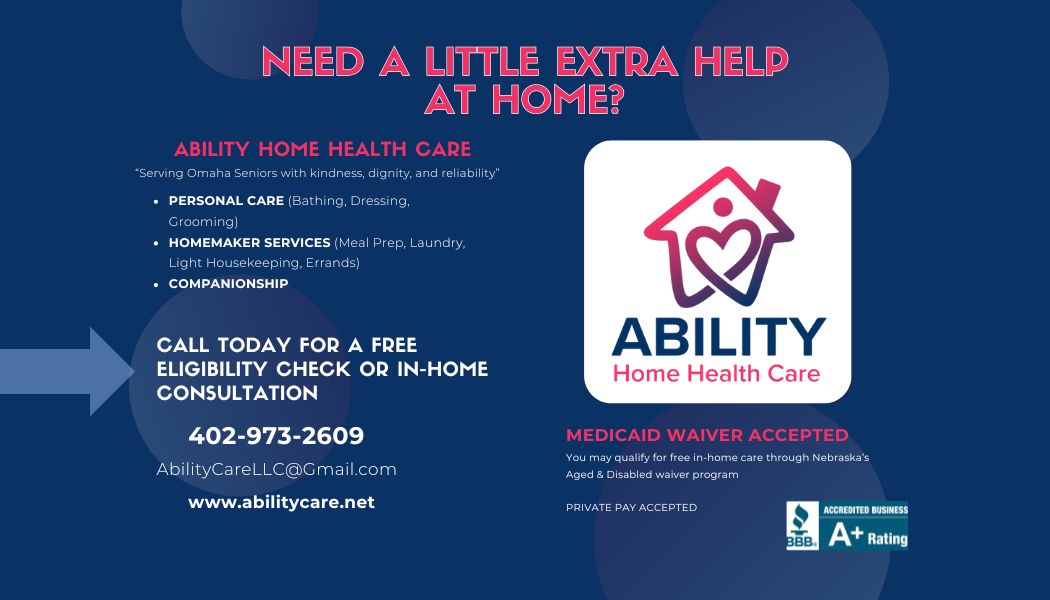 Ability Home Health Care – Omaha Senior In‑Home Care Services | Medicaid Waiver Accepted