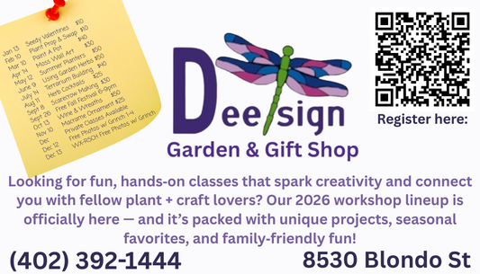 Dee-sign Garden & Gift Shop – Omaha Creative Workshops & Private Events | Hands‑On Classes for All Ages