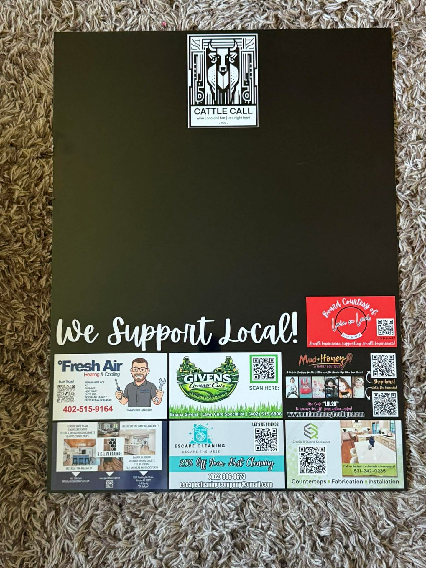 Cattle Call Support Local Board