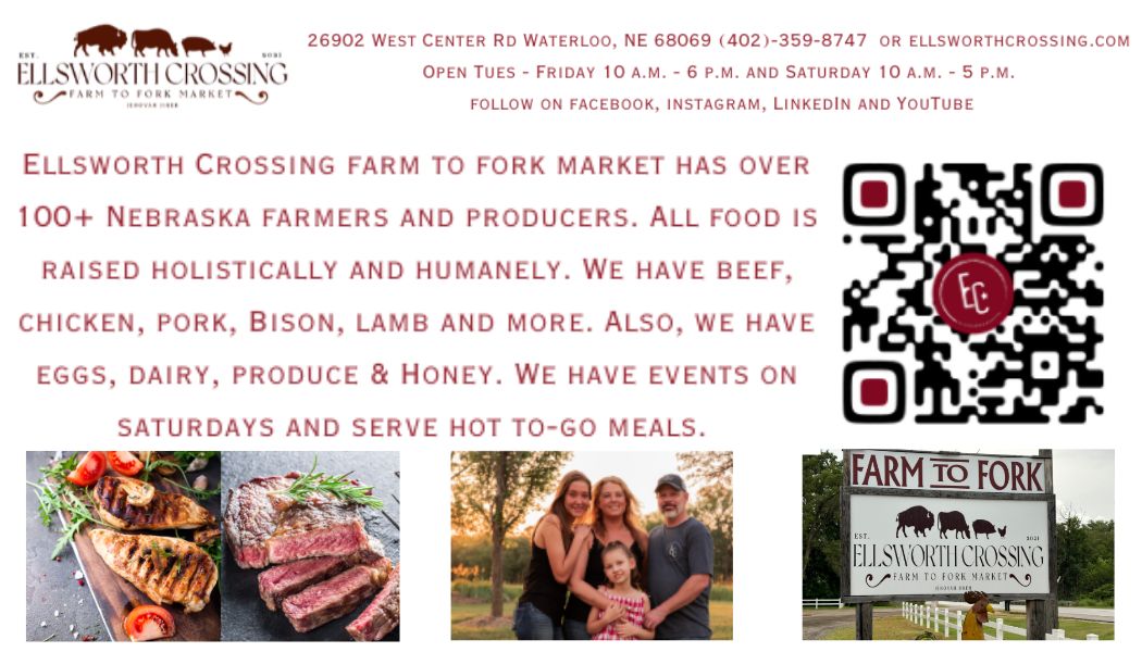 Ellsworth Crossing Farm to Fork Market – Nebraska‑Raised Meats, Produce & Local Goods