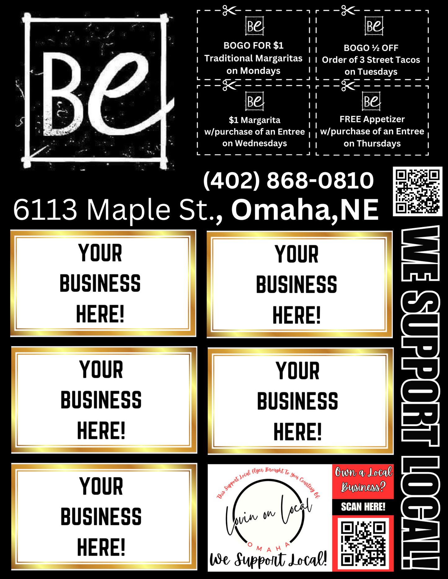 Support Local Flyer Ad Space – Burrito Envy