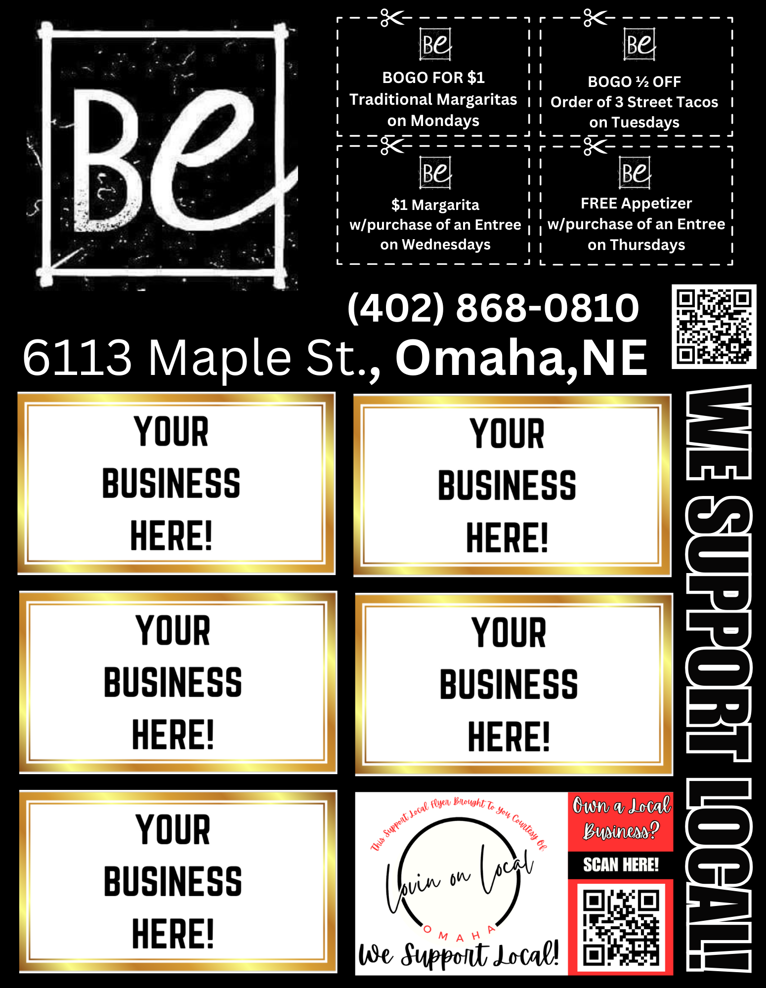 Support Local Flyer Ad Space – Burrito Envy