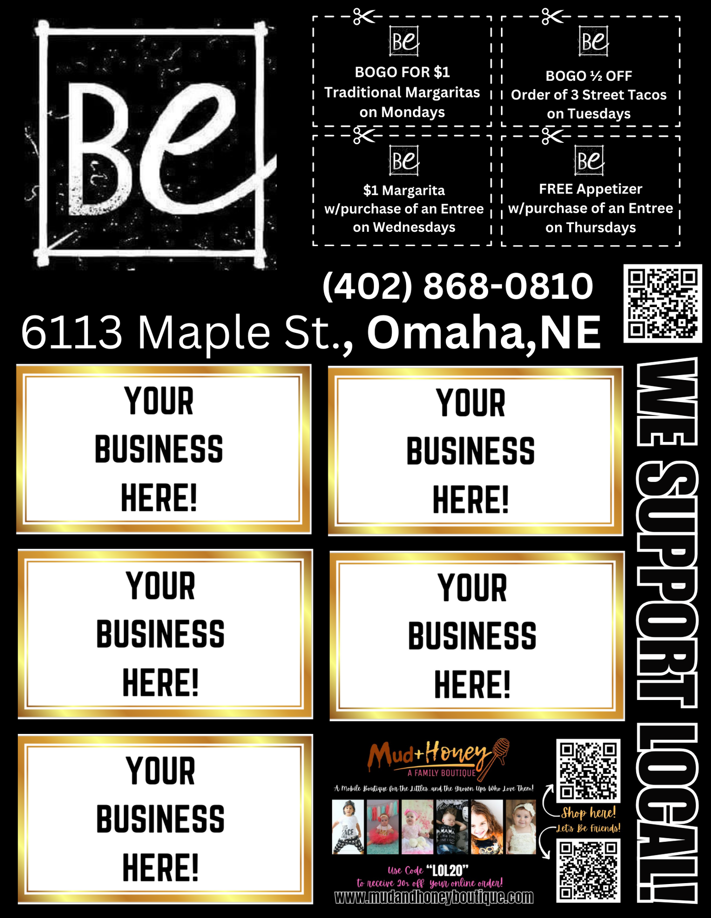 Support Local Flyer Ad Space – Burrito Envy