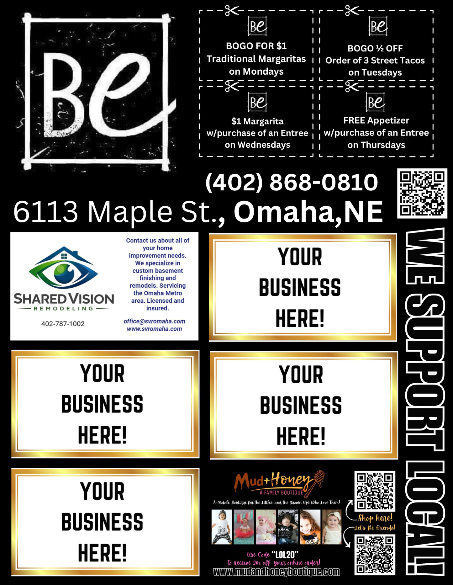 Support Local Flyer Ad Space – Burrito Envy