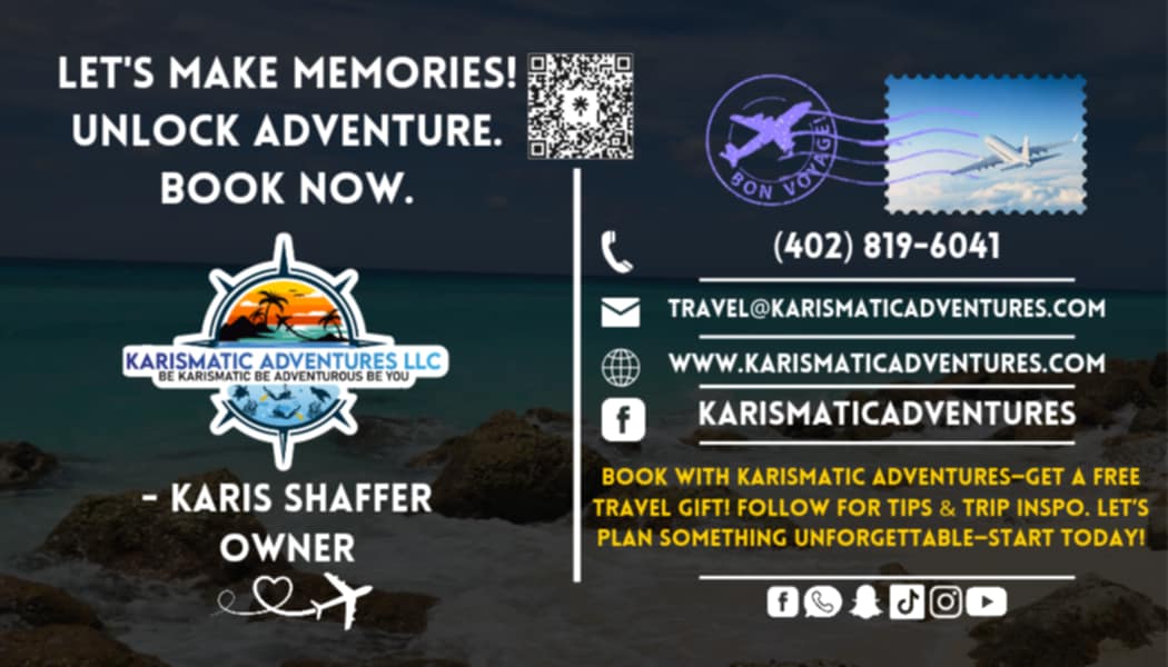 Karismatic Adventures LLC – Certified Travel Agent | Personalized Travel Planning in Omaha