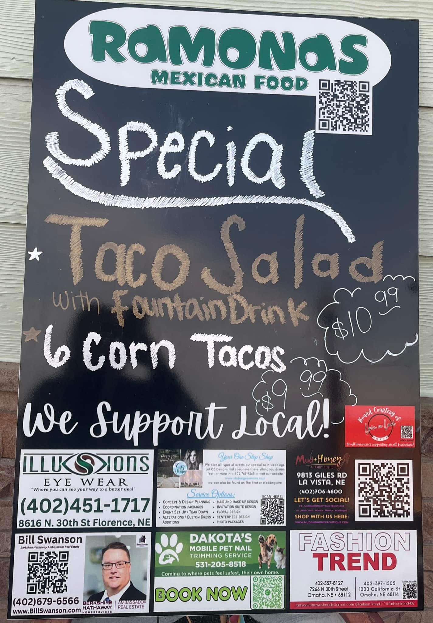 Ramona's Support Local Board