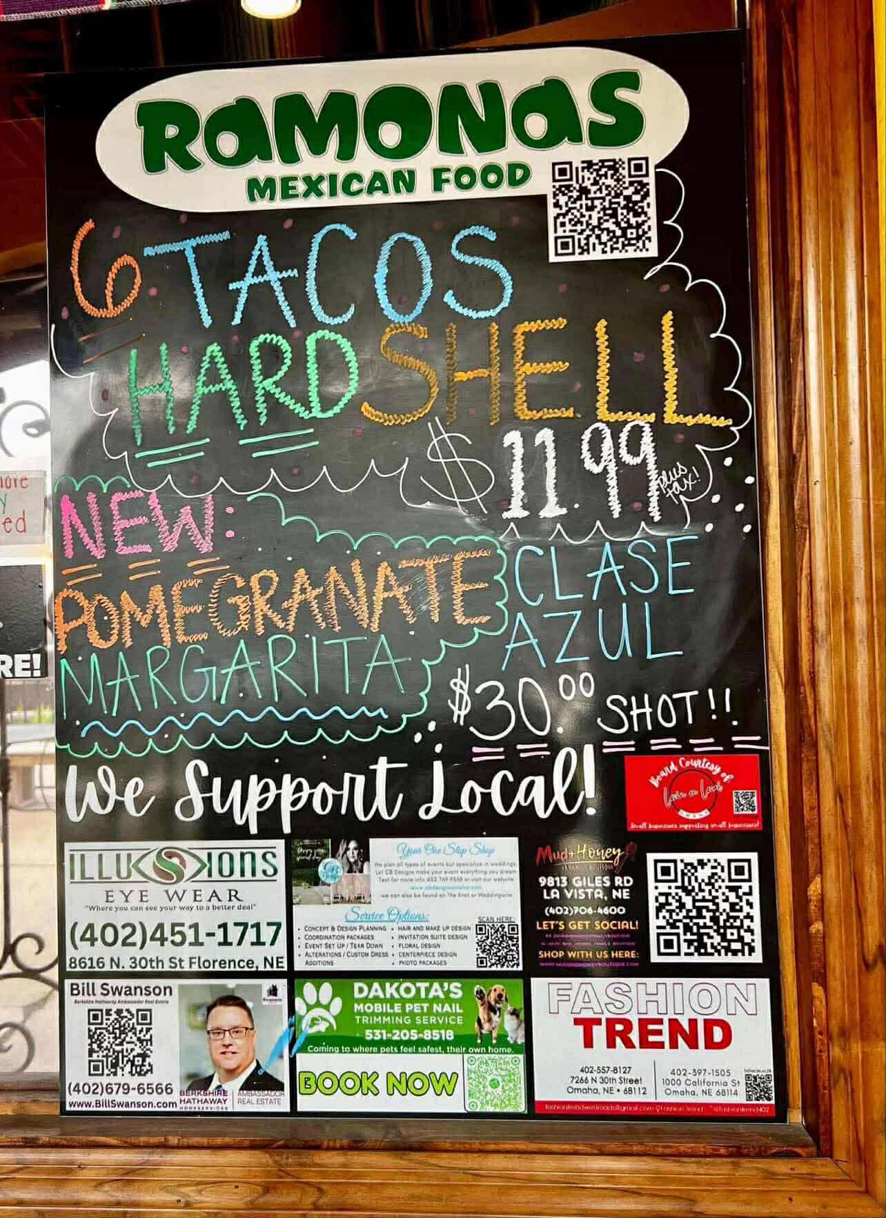 Ramona's Support Local Board