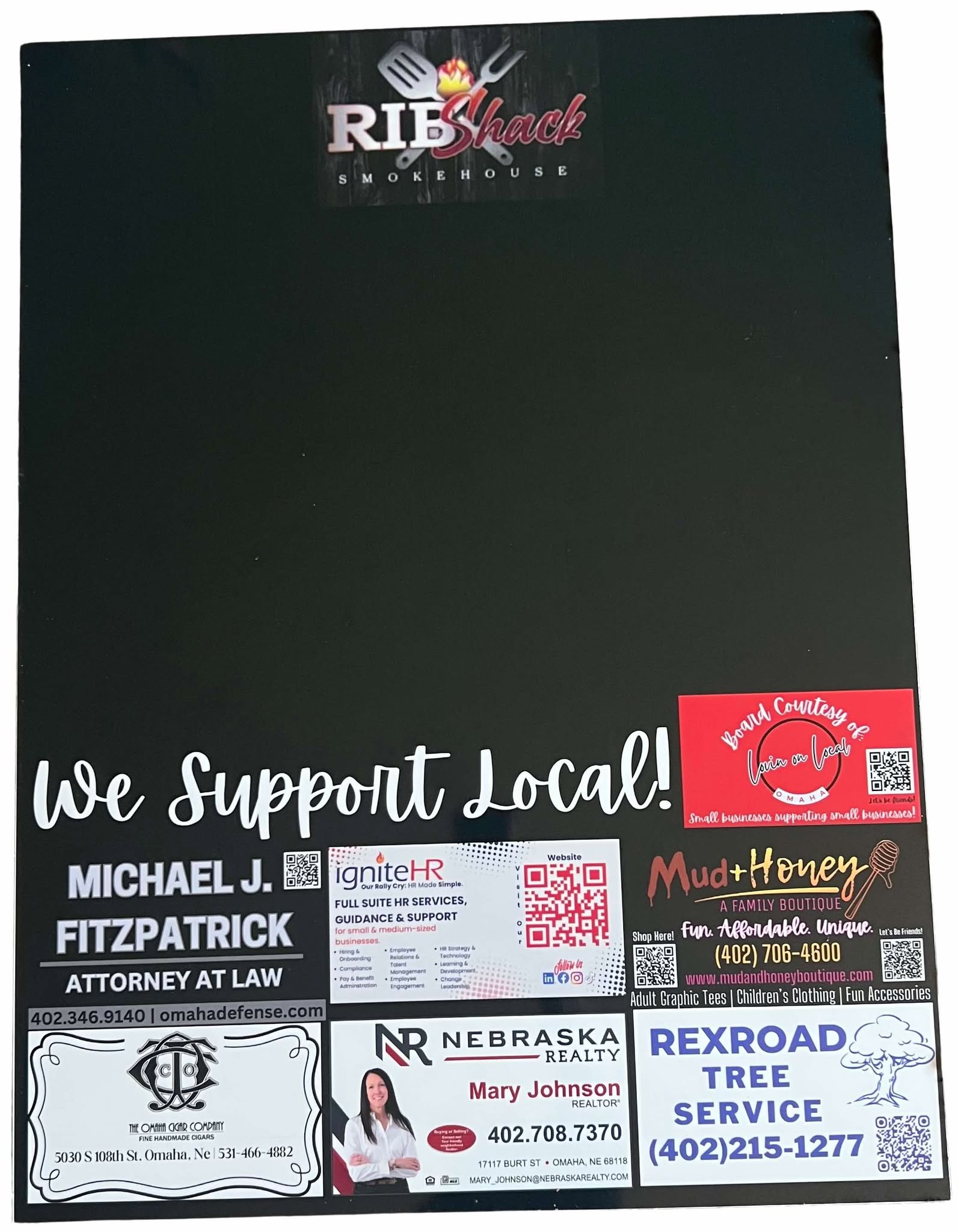 Rib Shack Support Local Board