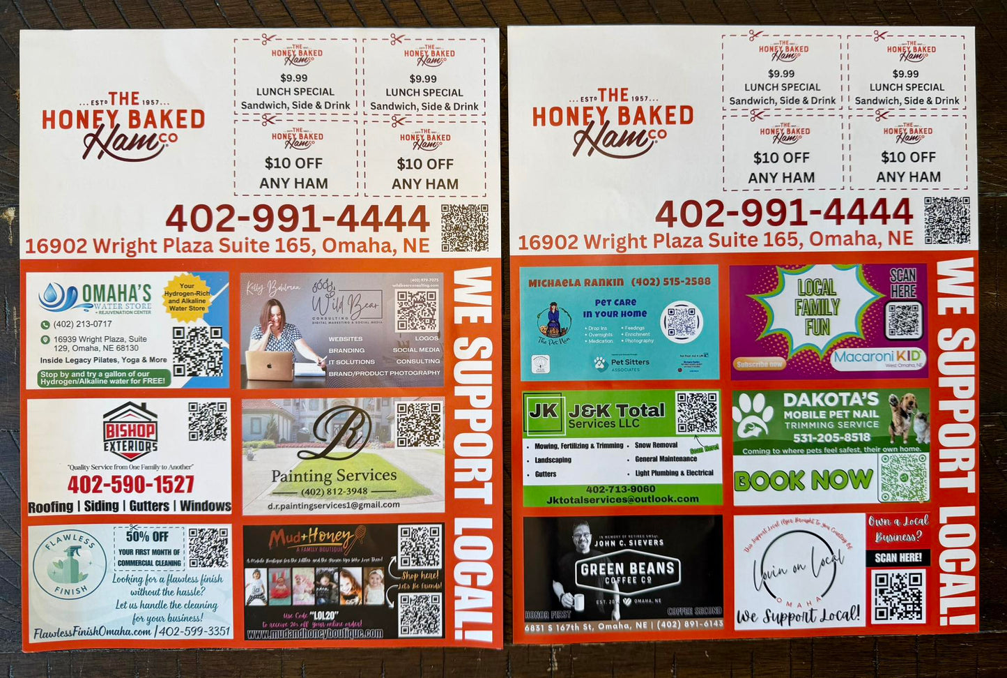 The Honey Baked Ham Support Local Coupon Flyers