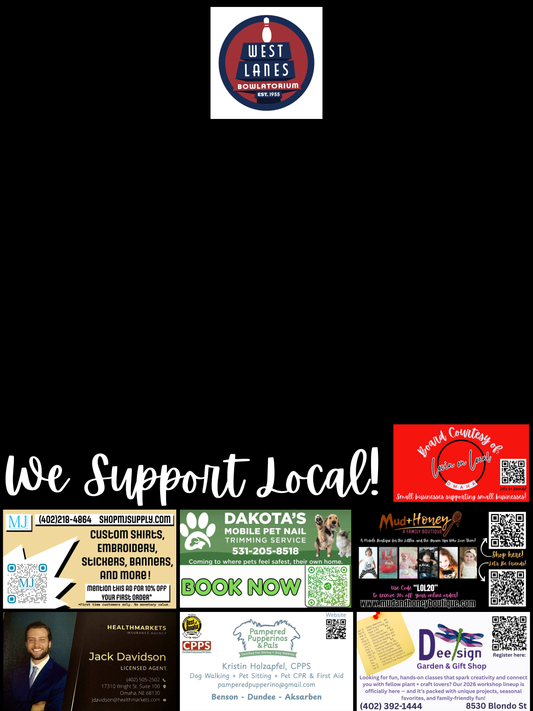 Support Local Board Ad Space- West Lanes Bowlatorium